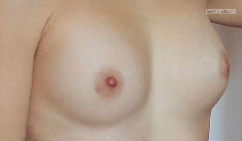 Tit Flash: My Small Tits - Sexy Pinky from United Kingdom